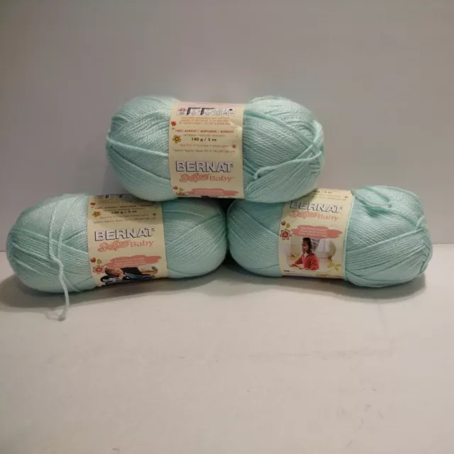 Bernat Baby Blanket Yarn 10.5oz Super Bulky Yarn Lot of 3 Blue Yellow Purple