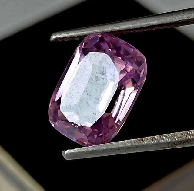 Kunzite rosa naturale da 4,50 ct, forma a taglio cuscino, pietra preziosa...