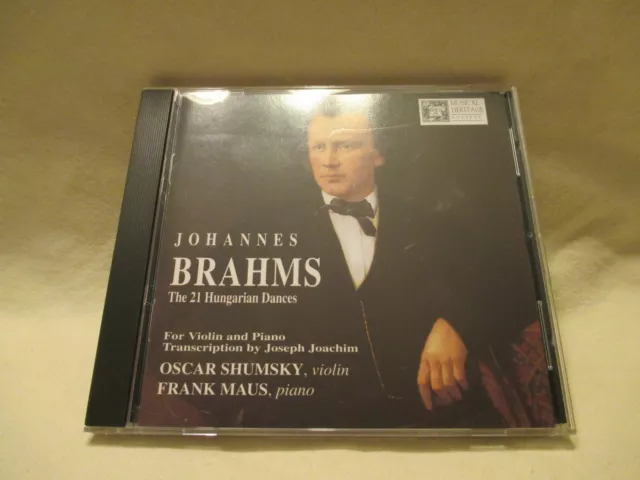 Johannes Brahms The 21 Hungarian Dances For Violin and Piano CD