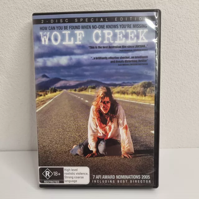 Wolf Creek (DVD, 2005) John Jarratt 2-Disc Special Edition Horror Region 4 VGC