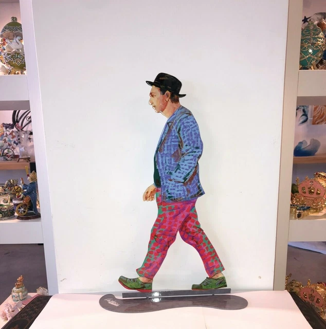 Pop art Metal "Bohemio Walker" escultura de DAVID GERSTEIN