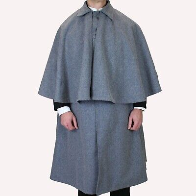 Inverness Cape - 100% Wool inverness cloak long duster coat, men's inverness cap
