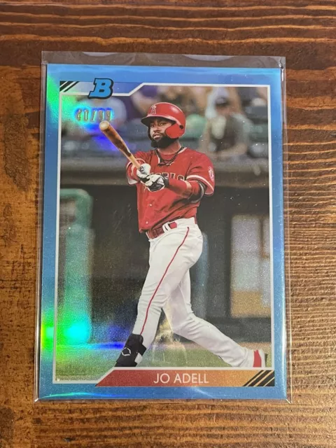2020 Bowman Heritage Chrome Prospects Blue Refractor #/99 Jo Adell #92CP-JO
