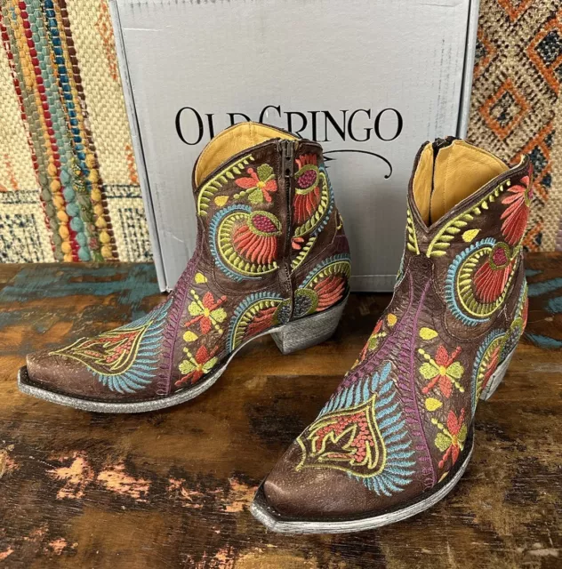 Old Gringo Andes Flora Tiegan Short Boots. Sz 8 and 10. New in box!