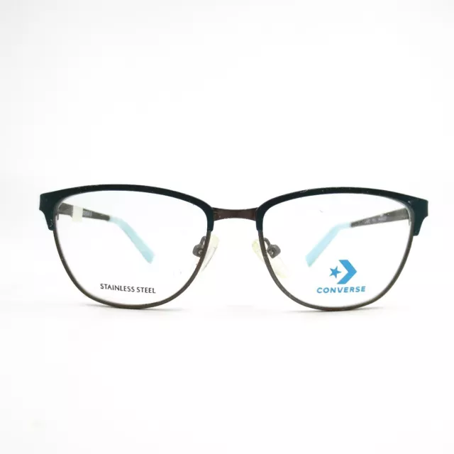 Converse K201 Teal Blue Cat Eye Full Rim Kids Girls Eyeglasses Frame 46-14-125