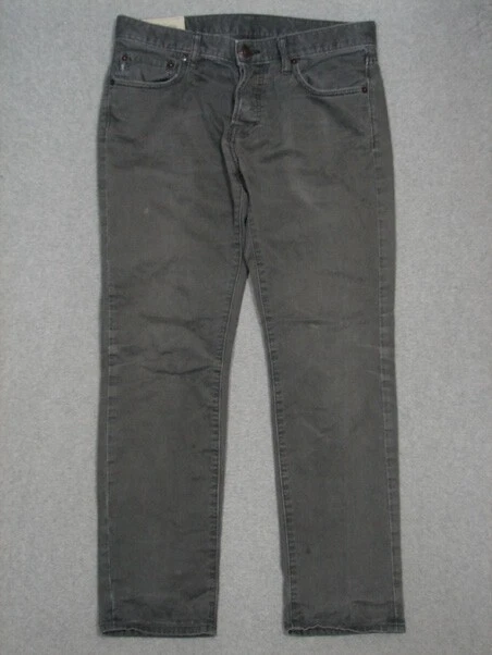 QH09412 **ABERCROMBIE & FITCH** STRAIGHT LEG JEANS 32x30 (msr 33"x29") GRAY