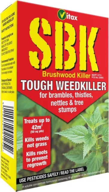 Vitax SBK Brushwood Killer Tough Weedkiller - Effective Brushwood