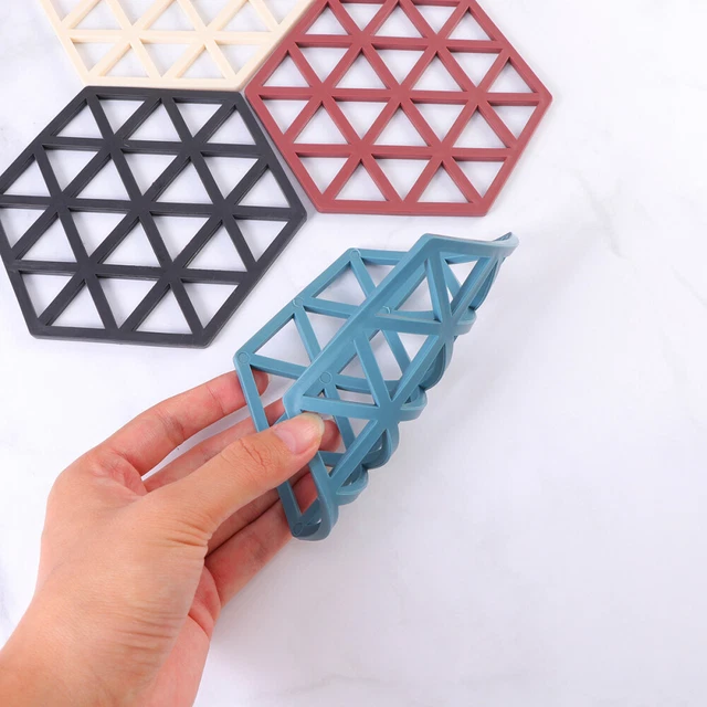 4 pz tappetino in silicone antiscivolo sottobicchieri non