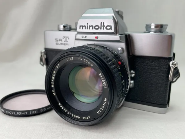 [Exc+5] MINOLTA SRT Super 35mm SLR Film Camera / MC Rokkor-PF 50mm f1.7 JPN #536