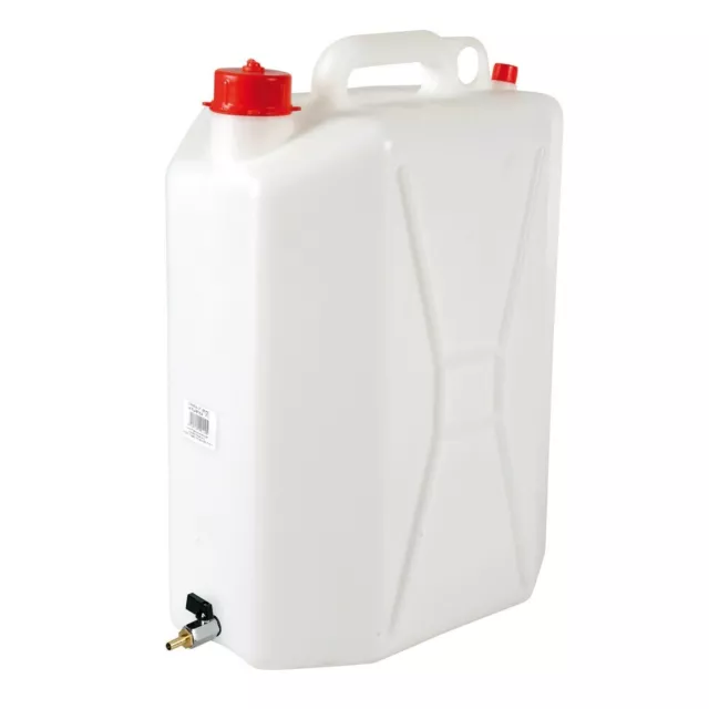 Jerrican en polyéthylène avec robinet en métal - Verticale - 25L