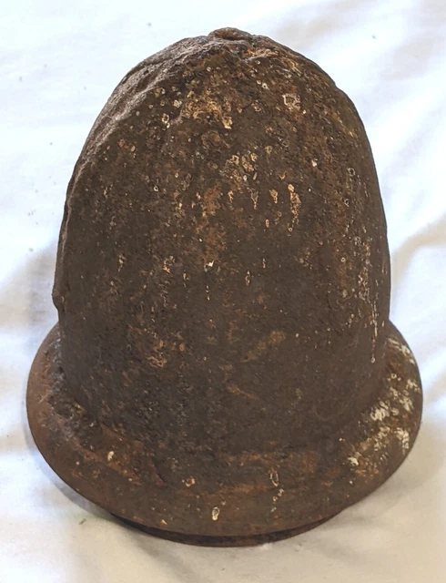 ANTIQUE Vintage 3.5 Lb. Large Cast Iron FENCE POST TOPPER Cone Acorn FINIAL