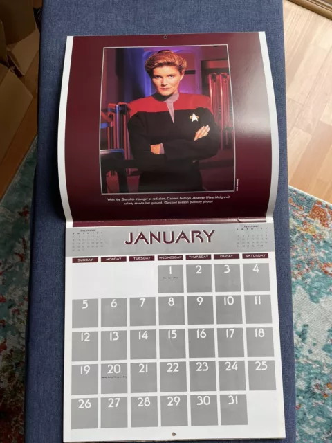 Star Trek Voyager Calendar 1997,  New, No Creases. Perfect Condition 3