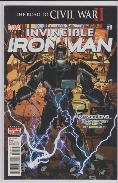 Invincible Iron Man #9-1st Appearance of Riri Williams- Cover A-1st Print-NM