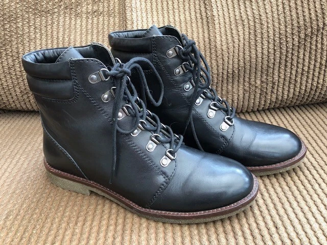 HOUSE OF BRUAR Black Leather Ankle boots 7.5 New 41 49.99 PicClick UK