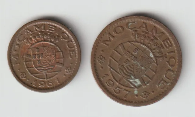 2 different world coins from MOZAMBIQUE