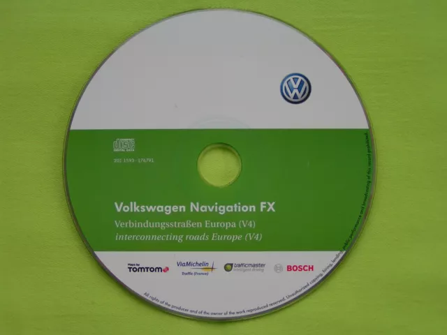 Cd Navigation Fx Hauptstr. Europa 2012 V4 Vw Rns 310 Golf 6 Passat Tiguan Caddy