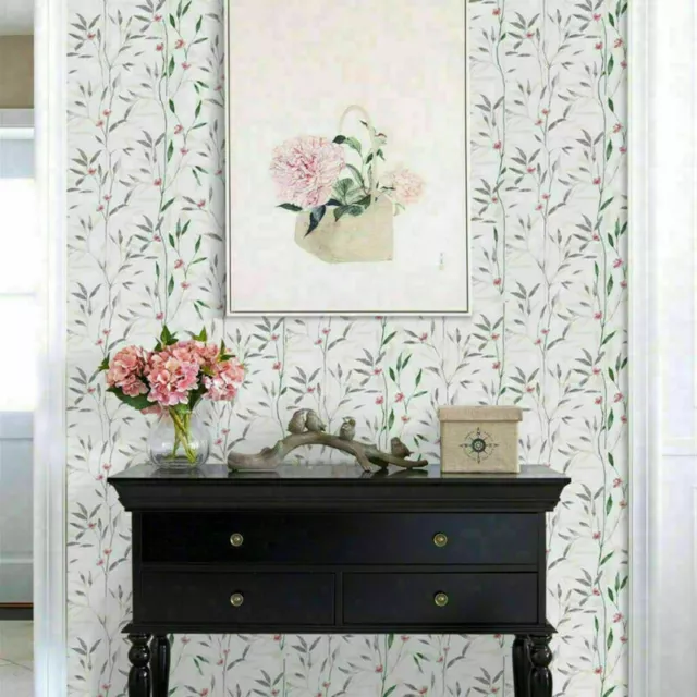 Waterproof Furniture Contact Paper Vinyl Floral Wallpaper 0.45 x 6 m DIY Decor