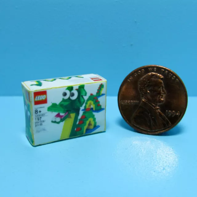 Dollhouse Miniature Detailed Replica Lego Toy Box G081