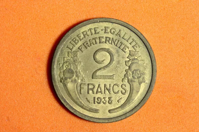 1938 France 2 Francs Copper-Aluminum Coin #M17602
