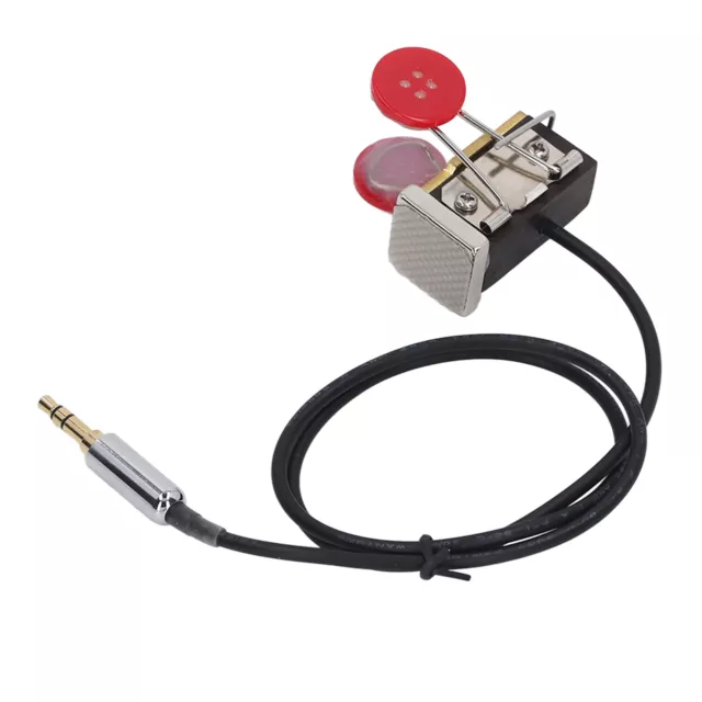 CW Morse Code Key Automatic Brass Resin Mini Portable Morse Telegraph Key