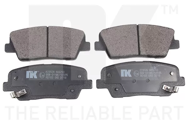 Brake Pads Set fits KIA SORENTO Mk2 2.2D Rear 09 to 15 NK 583022JA00 583022PA70