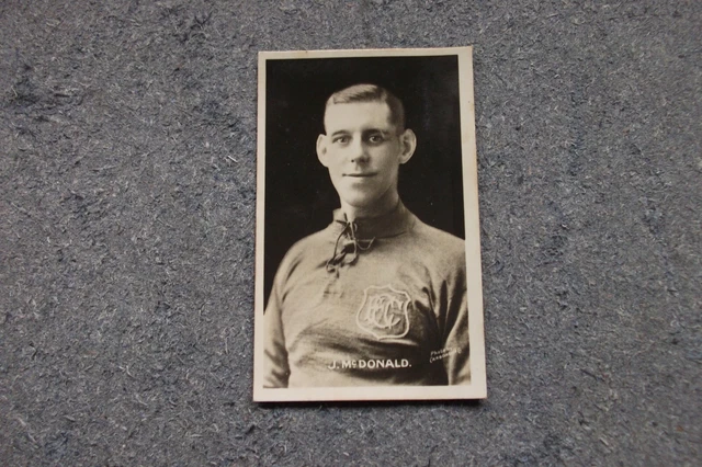 DC Thomson Footballers 1923  J.McDONALD (Everton) Signed Real Photos