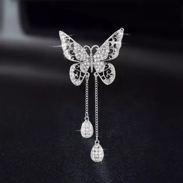 Girl Rhinestone Drop Enamel Alloy Jewelry Accessories Corsage Brooches Pin