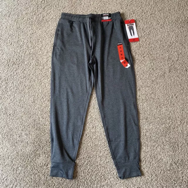 KIRKLAND SIGNATURE MEN'S Active Jogger Stretch Fabric Zipper Pockets