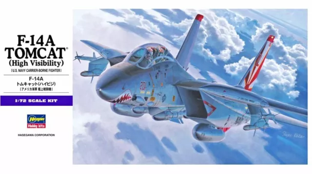 F-14 A Tomcat ""Hohe Sichtbarkeit"" (Us Marinemarkierungen) #E3/00533 1/72 Hasegawa