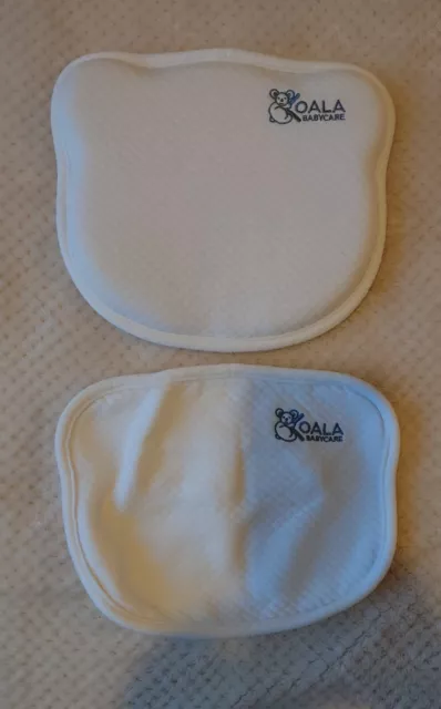 KOALA BABYCARE Plagiocephaly Baby Pillow with Two Removable Pillowcases White