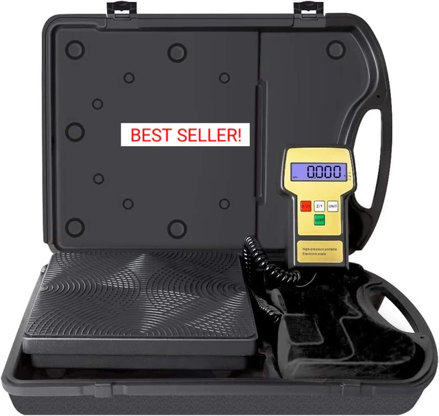 ® LX575 Digital Refrigerant Charging Weight Scale for HVAC A/C 220Lbs with LCD D