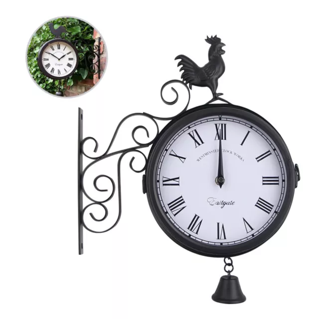 Outdoor Garden Clocks Old Town Wall Vintage Household Hanging