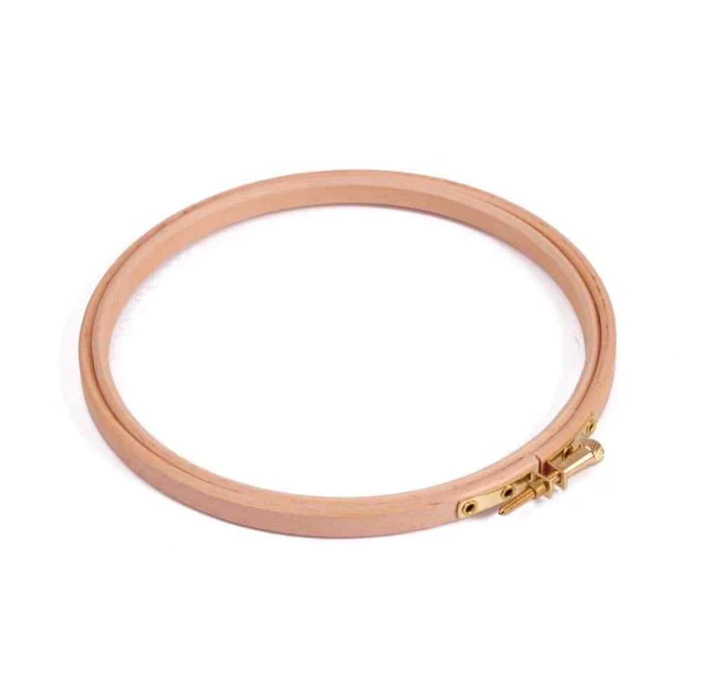 Aro bordado de madera Elbesee 6" (15 cm) para punto de cruz y bordado