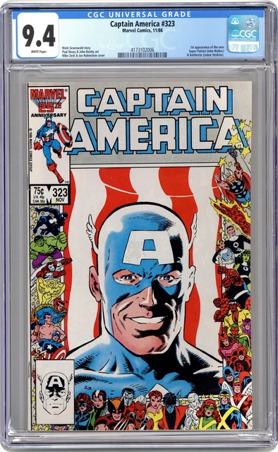 Captain America #323 CGC 9.4 1986 4173102006 1st app. Super Patriot