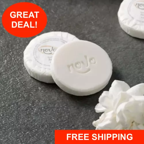 1000-Pack 0.42 oz. Hotel Motel Wrapped Round White Travel Size Bath Gentle Soap