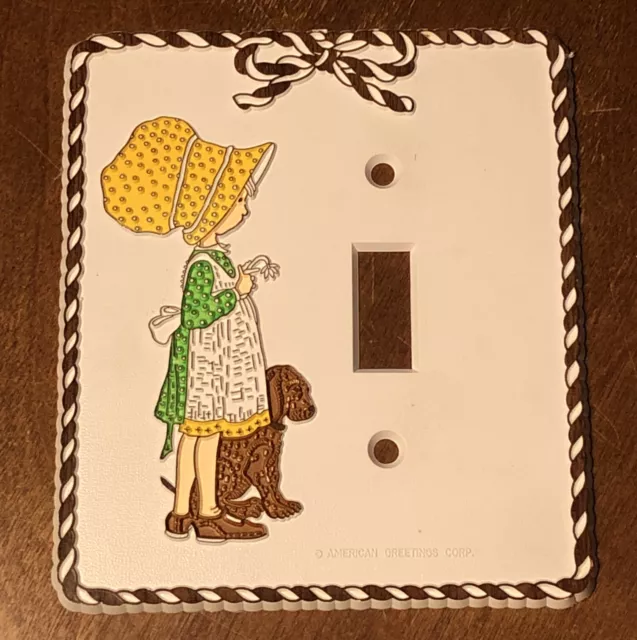 VINTAGE American Greetings Light Switch Cover Plate Decorative COTTAGECORE Dog