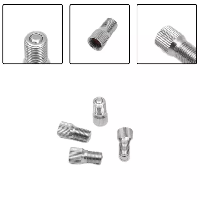 4pcs 19mm Chrome-Tyre Wheel Valve Stem Cap Extension Extender For Car Truck