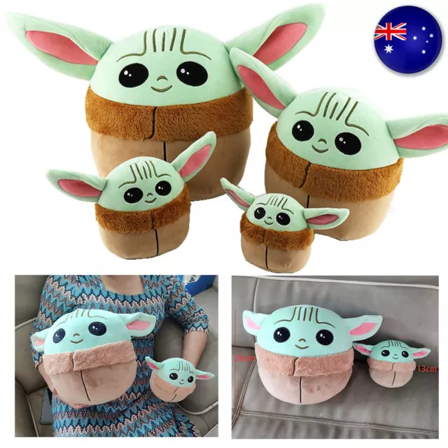 5" / 10" Squishmallows Plush Stuffed Toy Baby Yoda The Child Pillow Dolls Gift