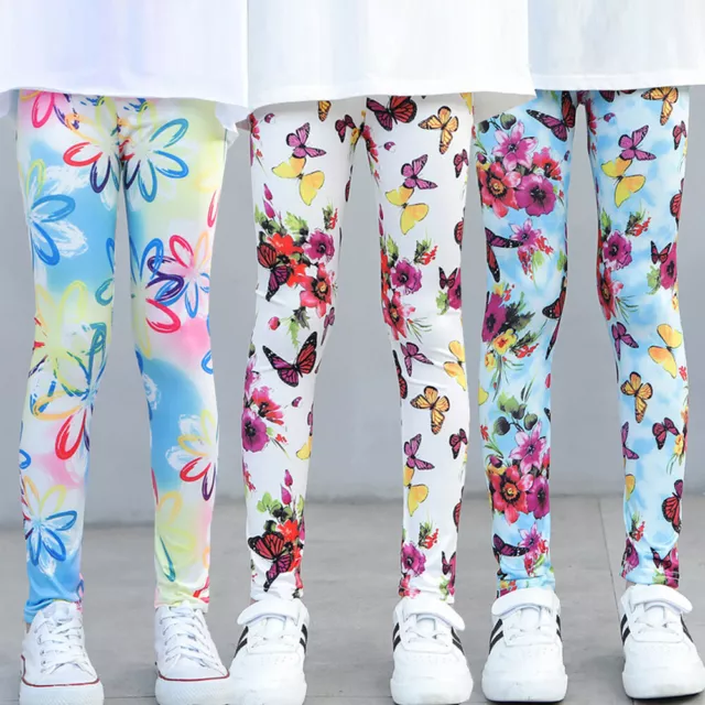 Pantaloni A Tubino Per Bambini Leggings Stampati Per Ragazze Elastici -