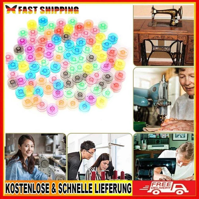 Matefielduk Nähmaschinen, Spulen aus Kunststoff, leere Spulen für Nähmaschine, U