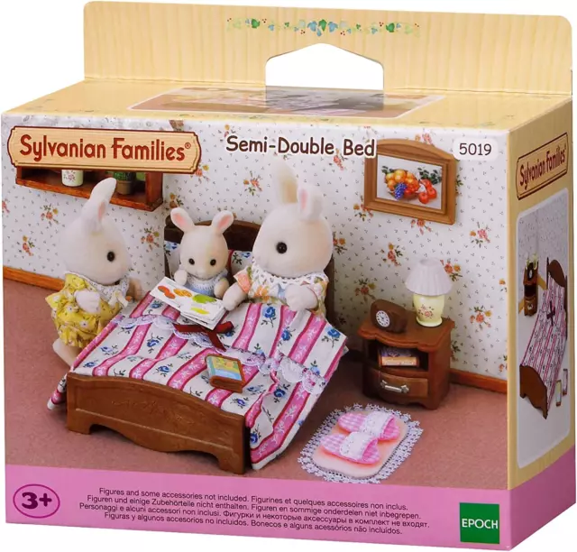 Sylvanian Families - Semi-Double Bed,4.9 x 2.3 x 4.7 centimeters