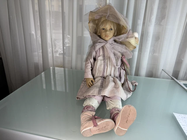 Poupée D'artiste Peau D'âne Fait Main, 20 Cm, Parfait état, Collection, Par Cécilefarfalous, France