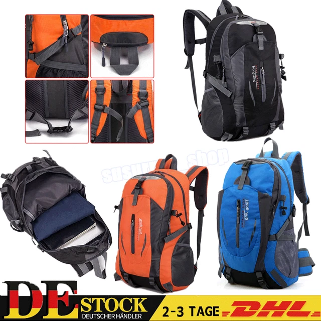 40L Rucksack Wanderrucksack Wasserdicht Herren Damen Outdoor Trekkingrucksack DE