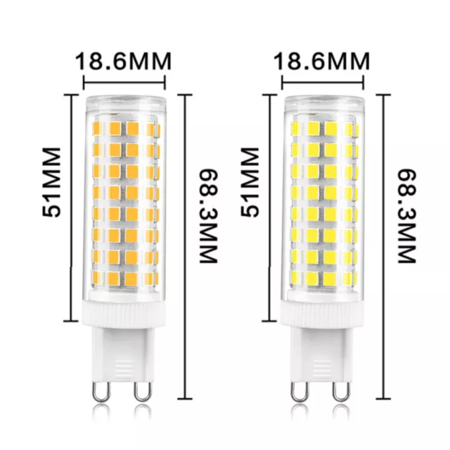 G9 10W LED Glühbirne Ersatz 220V SMD2835 Halogenkapsel Glühbirnen 3