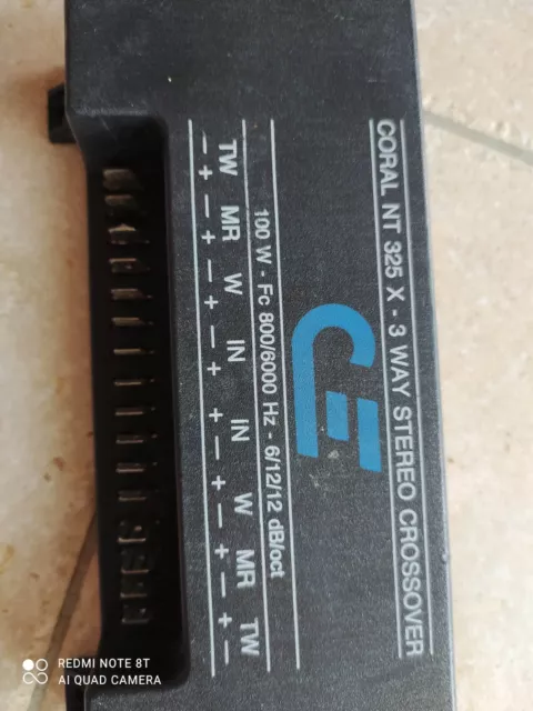 crossover a 3 vie hifi car stereo vintage CORAL NT 325