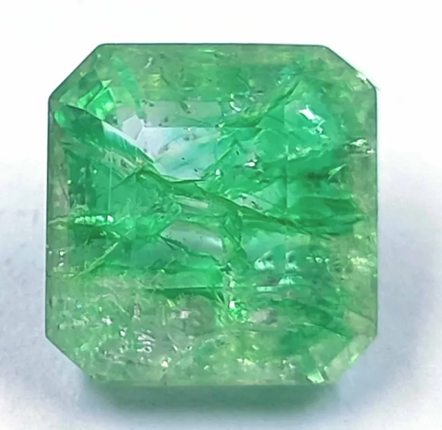 Gorgeous 5.50 Ct Natural Green Emerald Egl Certified Emerald Cut Loose Gemstone