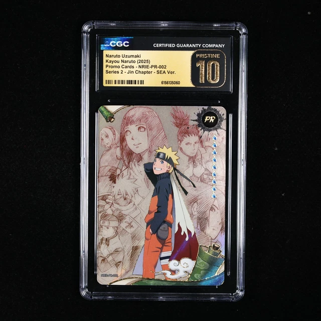 CGC 10 PRÍSTINO ​2025 kayou Naruto ENG Uzumaki Naruto NRIE-PR-002