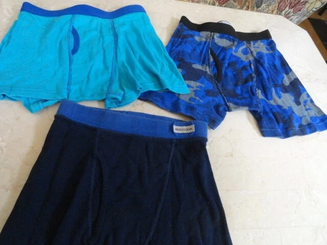 3 Boys Boxer Briefs - Faded Glory & Fruit of the Loom - Size M (8)