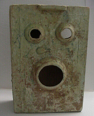 Ancient  Chinese Green Glaze Pottery Ceramic Han Dynasty Tomb Burial Stove Model