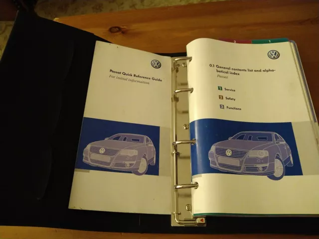 VW PASSAT CONFEZIONE LIBRO COMPLETO PROPRIETARI MANUALE PORTAFOGLIO 2003 2004 stampa